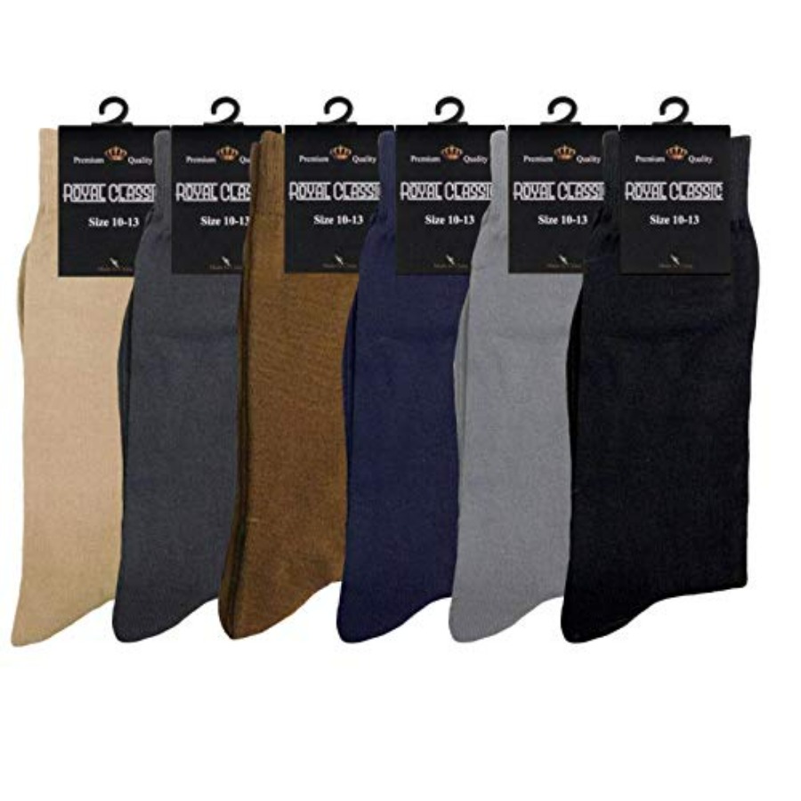 Dress Sock Men - MENS DRESS SOCKS MIX ASSORTED COTTON