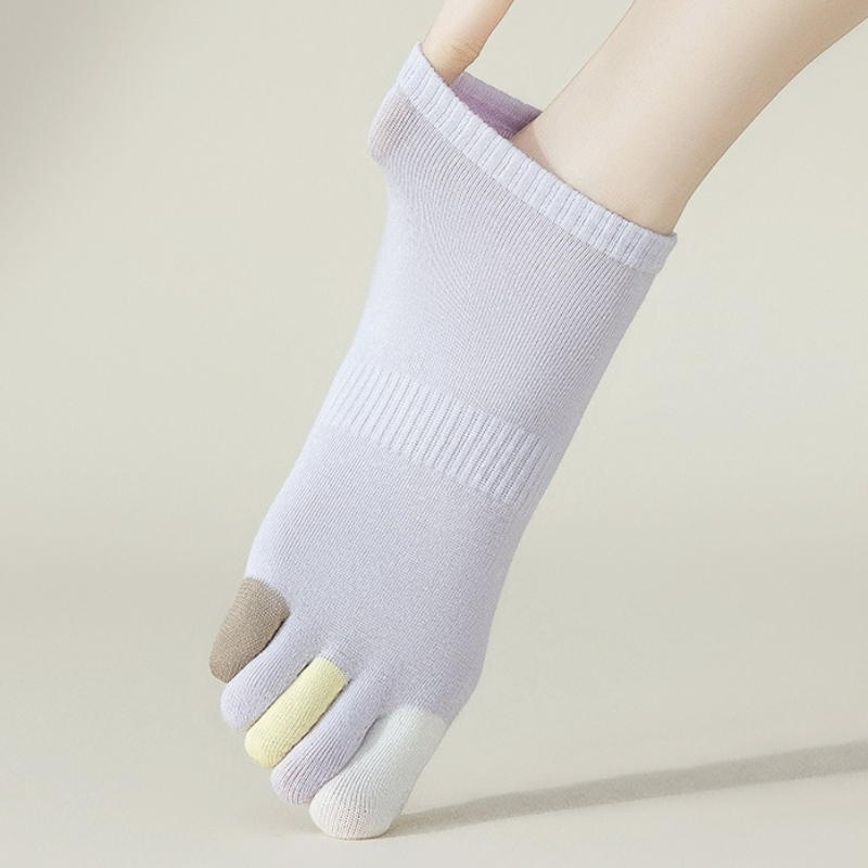 6 pairs Summer thin breathable - مراجعة Toe Sock Split وسعره