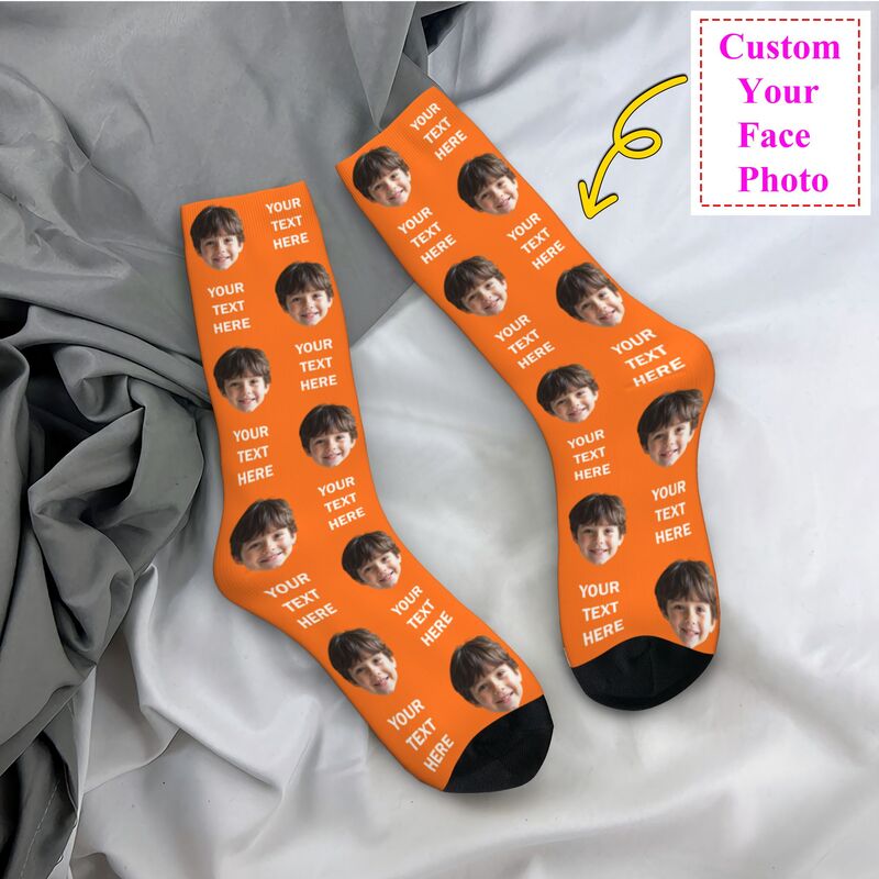 Personalized Photo Text Custom - مراجعة Dress Sock Men وسعره