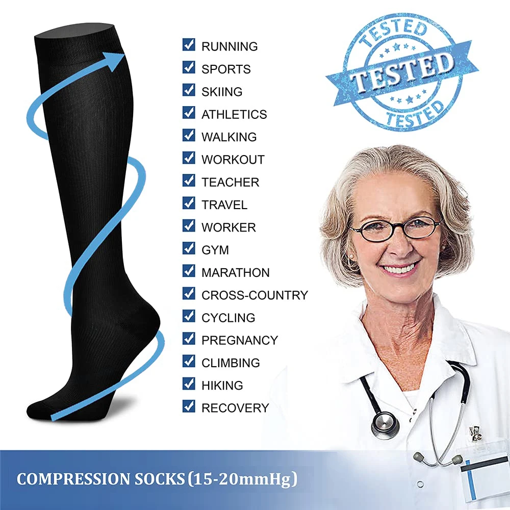 1Pair Women&Men Compression So - مراجعة Compression Sock Medical وسعره
