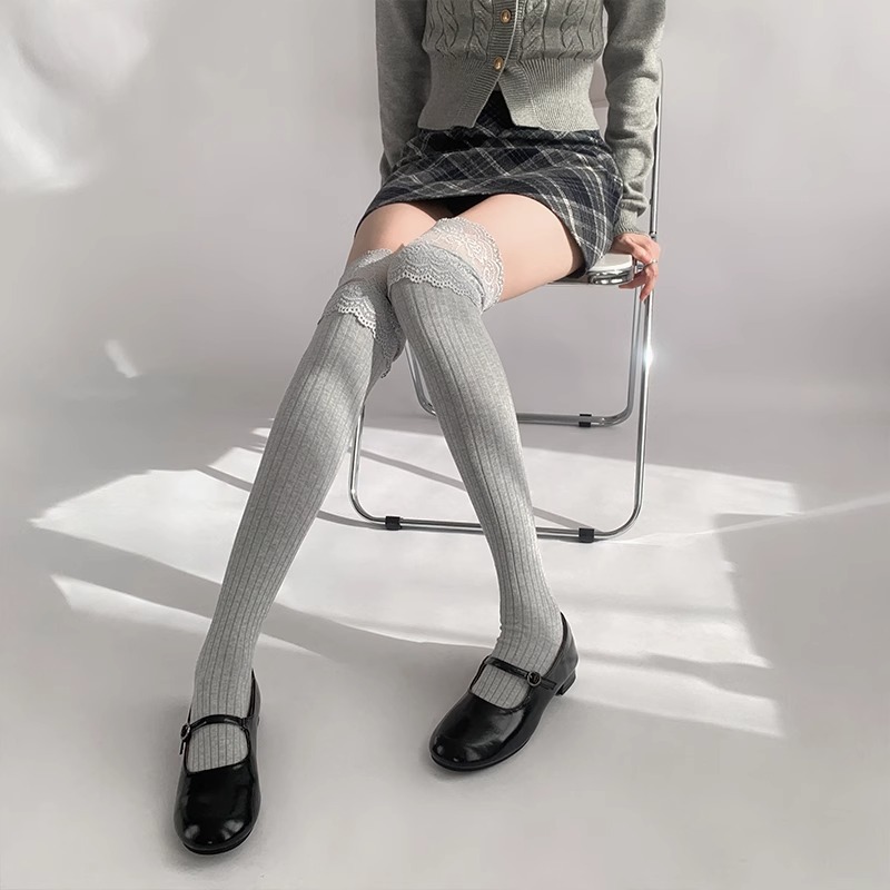 Soft Cotton Thigh High Socks,  - مراجعة Boot Sock Slouchy وسعره