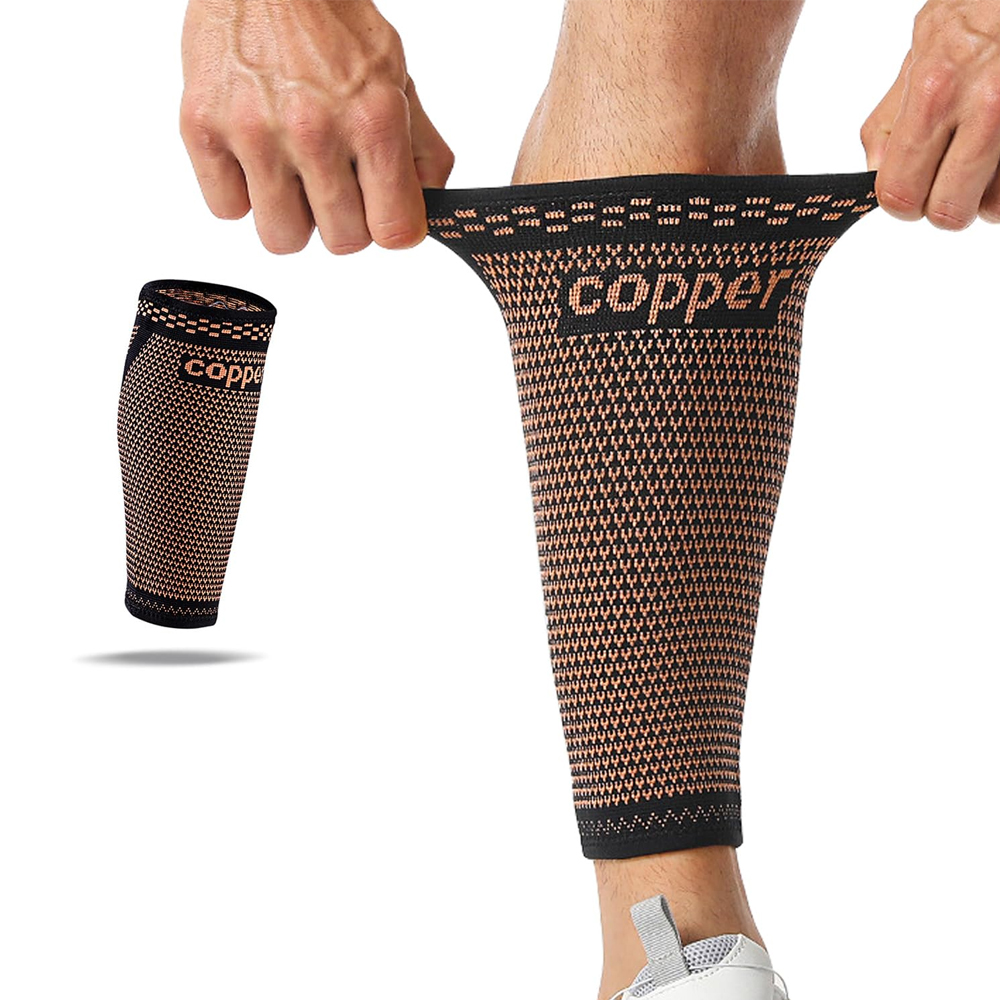 1pc Copper Calf Compression Sl - مراجعة Compression Sleeve Calf وسعره