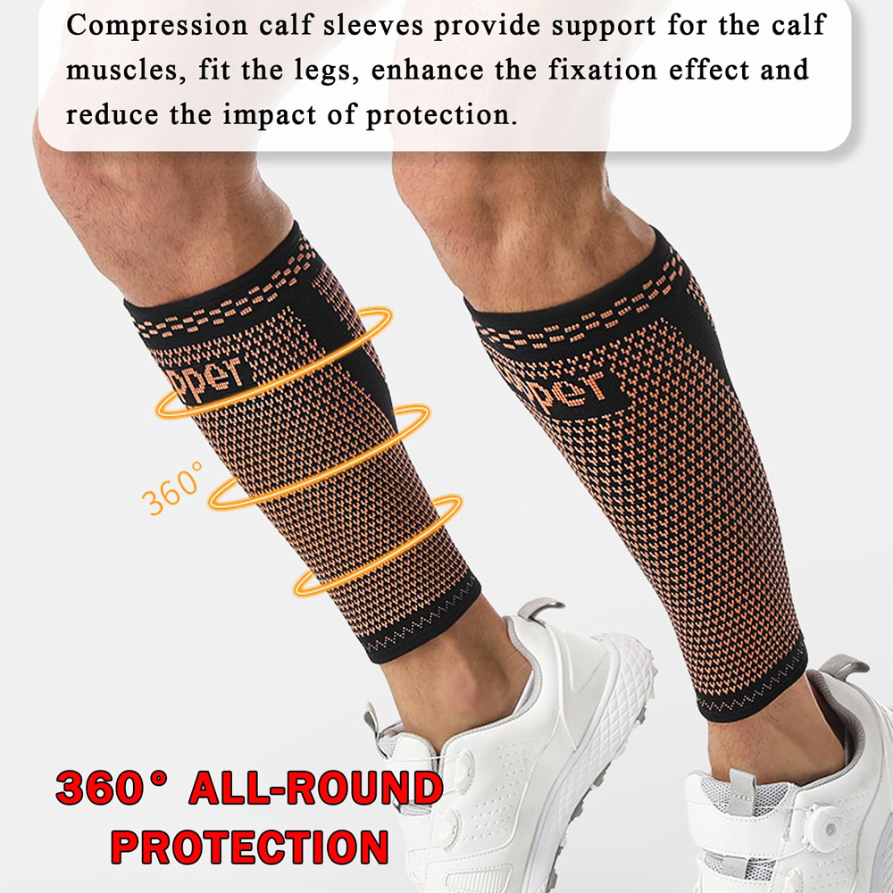1pc Copper Calf Compression Sl - مراجعة Compression Sleeve Calf وسعره