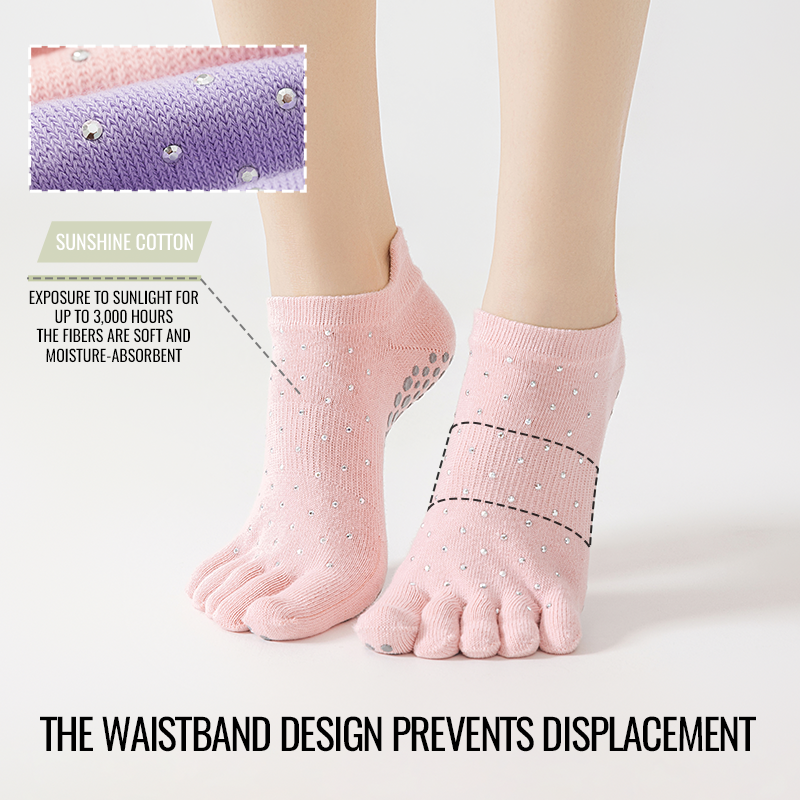MiiOW Non-Slip Grip Pilates So - مراجعة Grip Sock Yoga وسعره