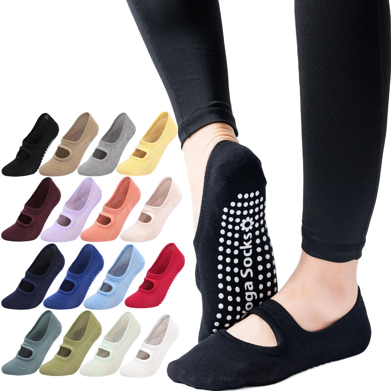 High Quality Women Yoga Socks  - مراجعة Grip Sock Yoga وسعره