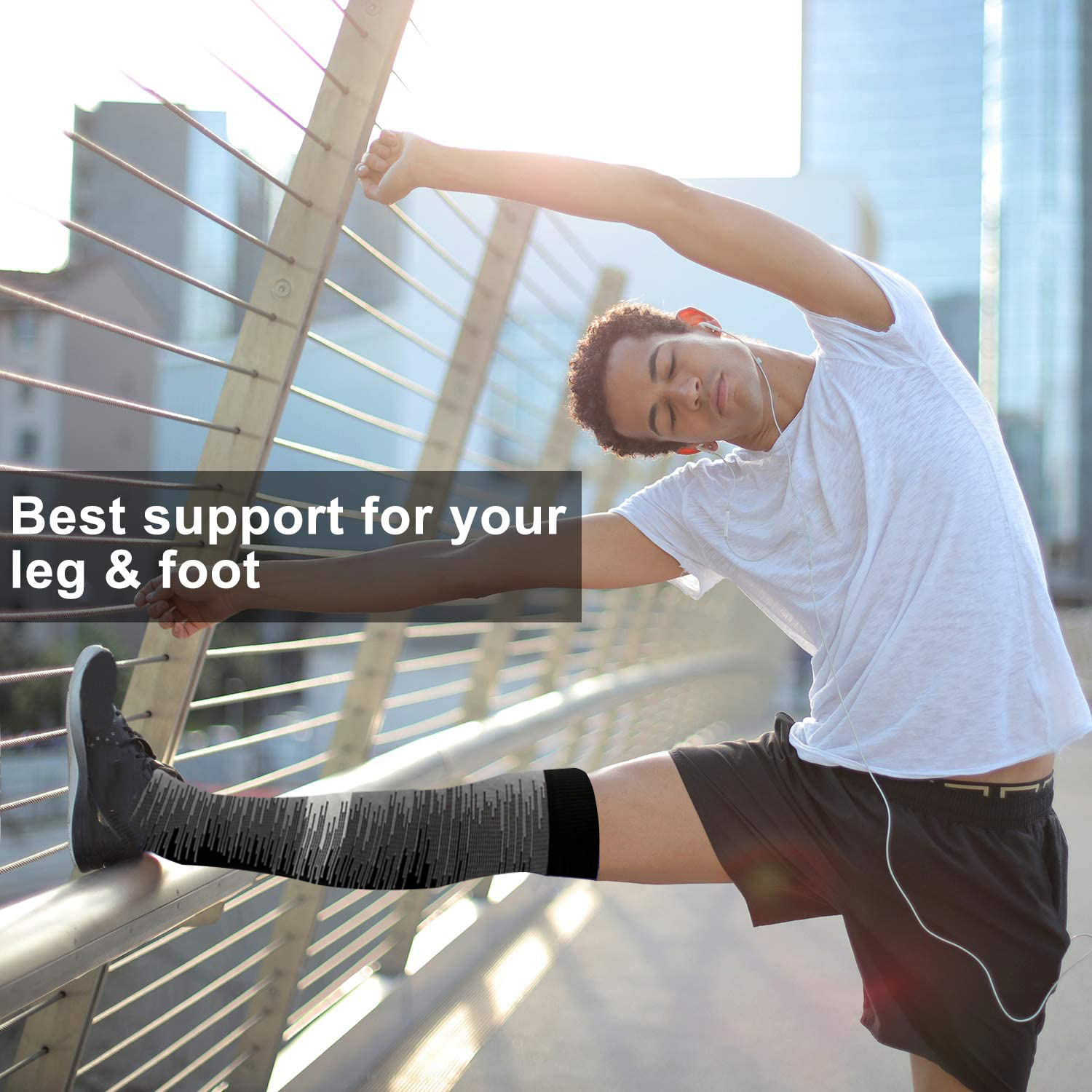 4Pairs Athletic Compression So - مراجعة Compression Sock Medical وسعره