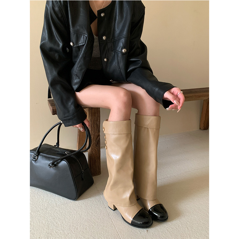 French style small fragrant ro - مراجعة Knee High Sock Women وسعره
