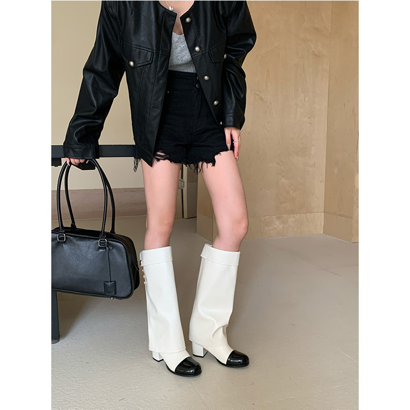 French style small fragrant ro - مراجعة Knee High Sock Women وسعره