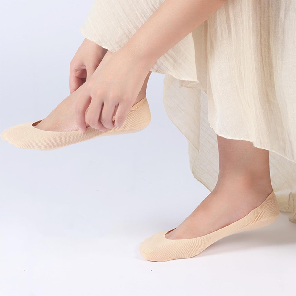 6 Pairs No Show Socks Women An - مراجعة Invisibility Sock Loafer وسعره