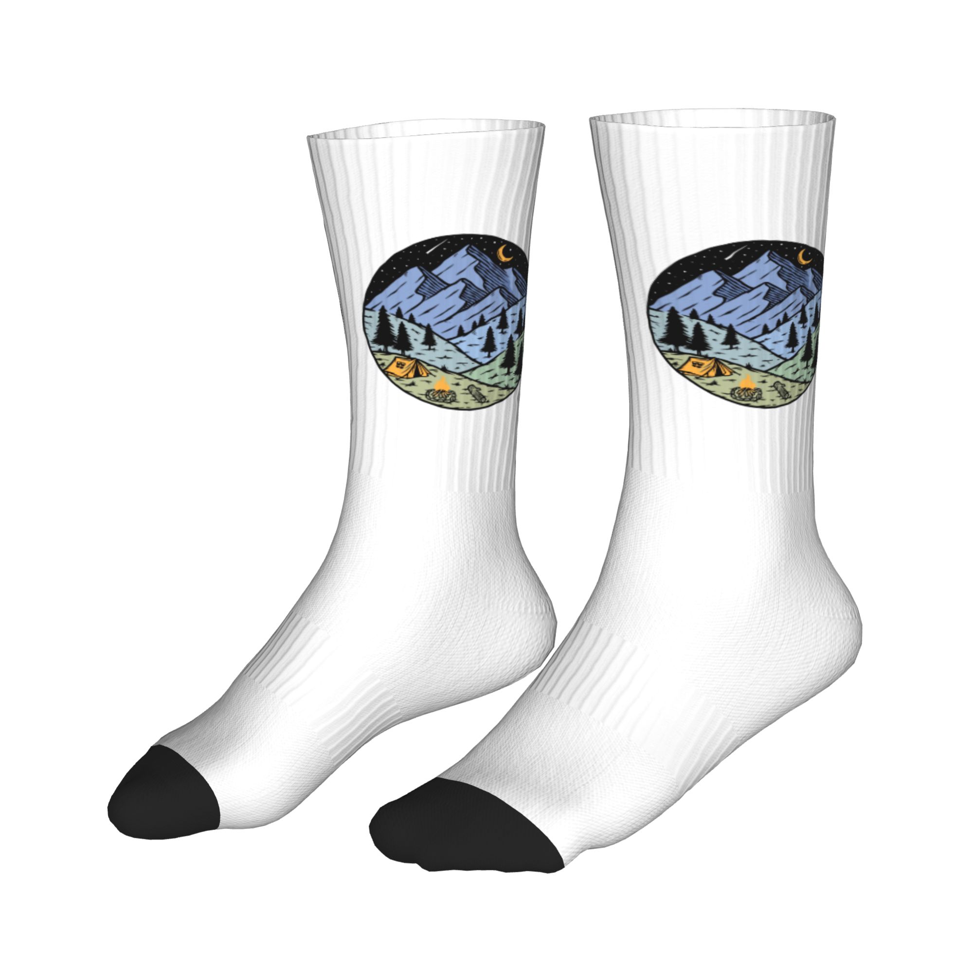 Adventure Camping  Mountain Ca - مراجعة Dress Sock Men وسعره