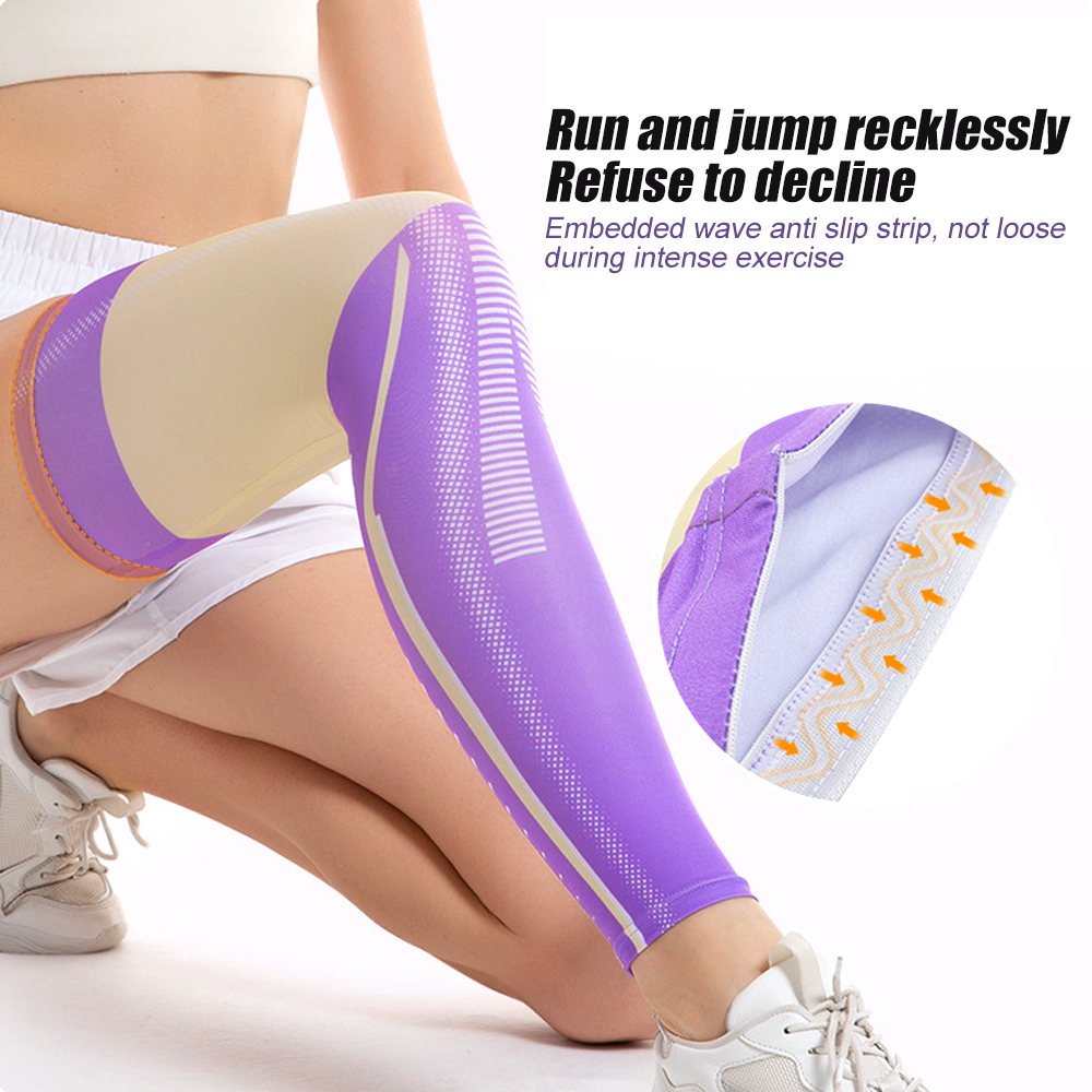 1pc Full Leg Compression Sleev - مراجعة Compression Sleeve Calf وسعره