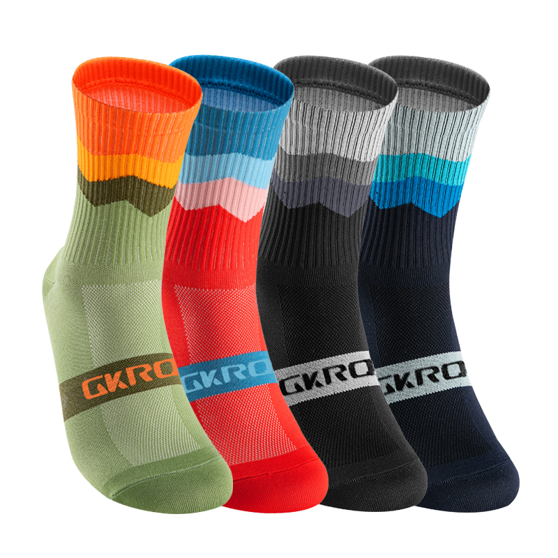 GKRQ 4 Pairs Bike Socks Men Nu - مراجعة Compression Sock Medical وسعره