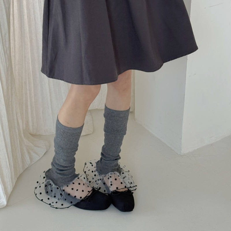 Ins Simplicity Style Leg Warme - مراجعة Boot Sock Slouchy وسعره