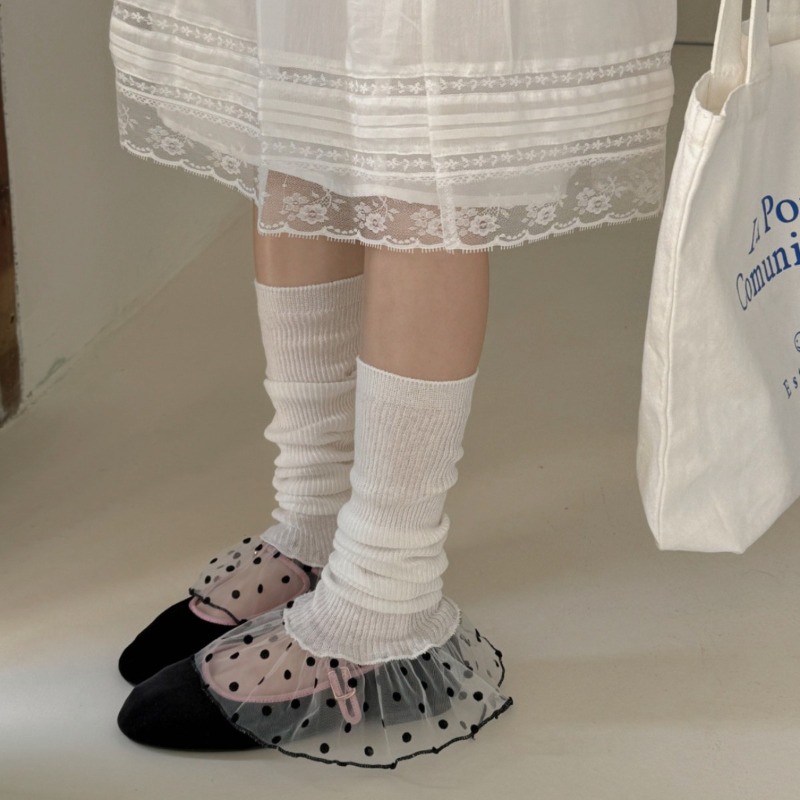 Ins Simplicity Style Leg Warme - مراجعة Boot Sock Slouchy وسعره