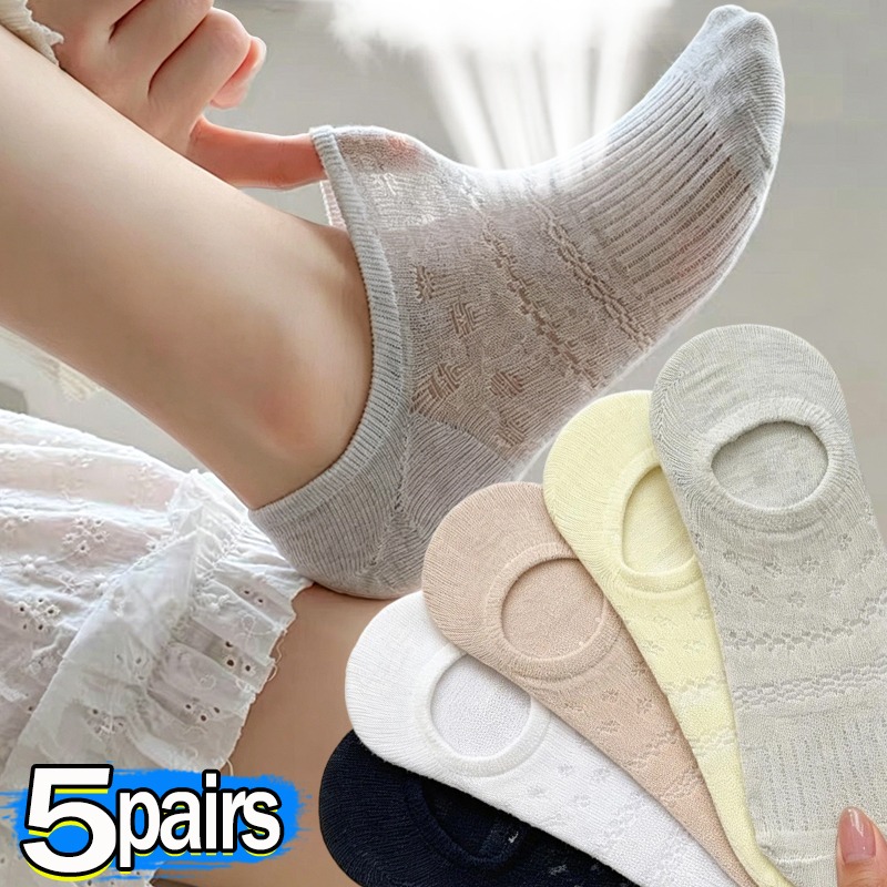 Lace Openwork Ballet Socks for - مراجعة Invisibility Sock Loafer وسعره