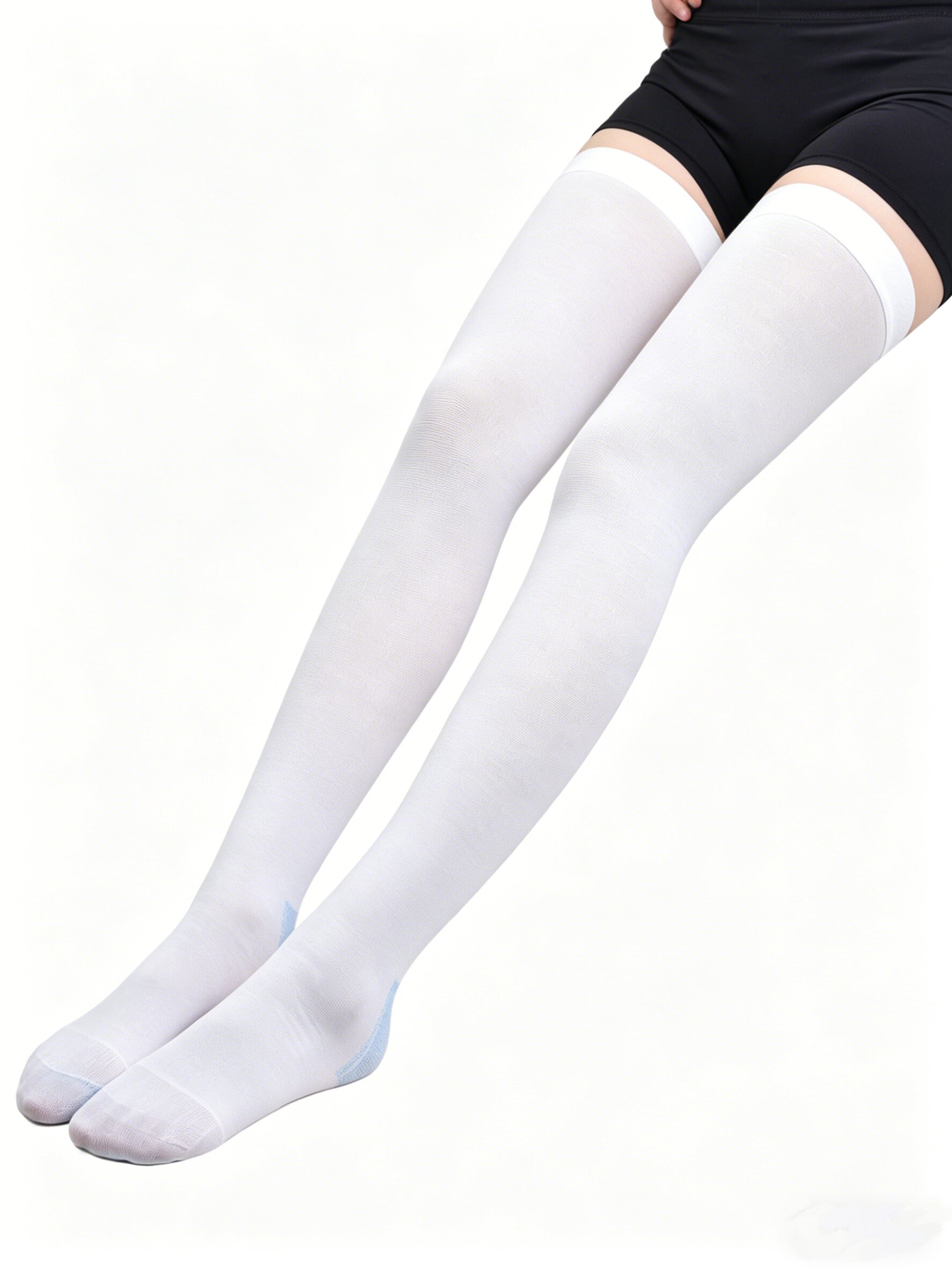 Blue White Graduated Compressi - مراجعة Compression Sock Medical وسعره