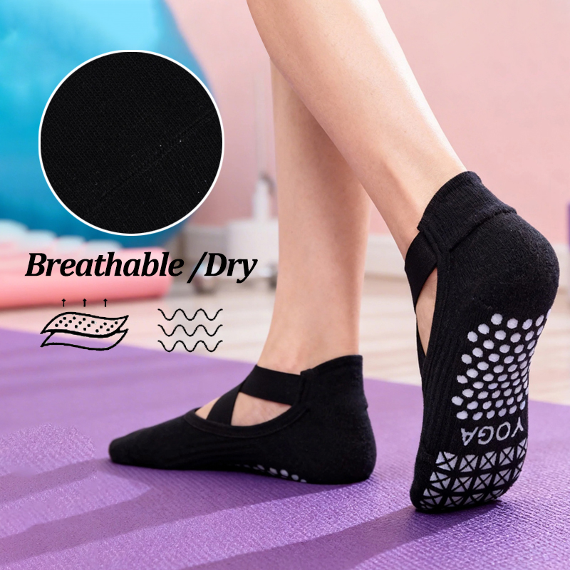 Women Non-Slip Yoga Socks Sili - مراجعة Grip Sock Yoga وسعره