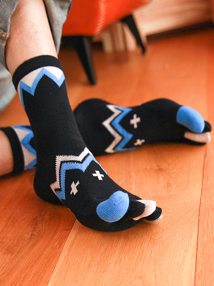 5 Pairs Four-season Pure Cotto - مراجعة Toe Sock Split وسعره