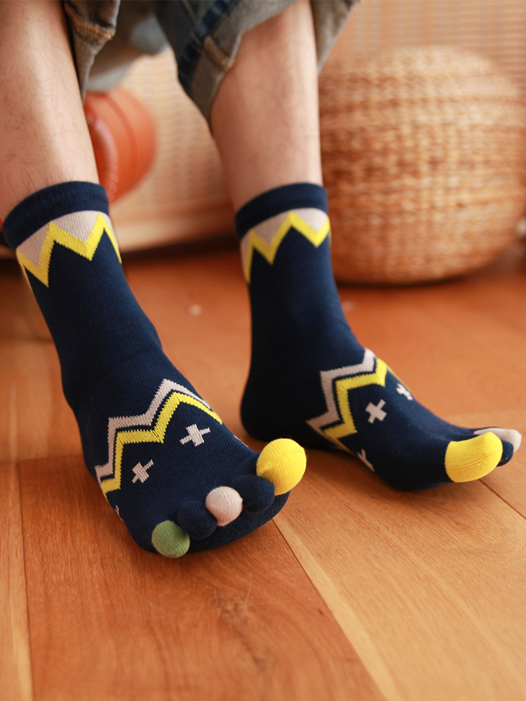 5 Pairs Four-season Pure Cotto - مراجعة Toe Sock Split وسعره