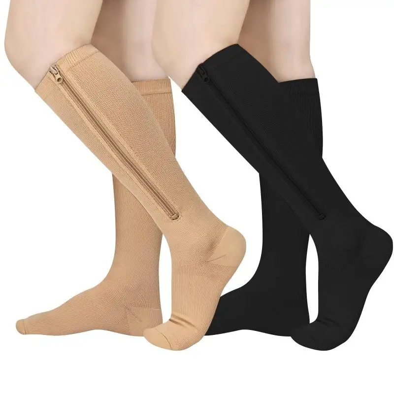 1 Pair Medical Zipper Compress - مراجعة Compression Sock Medical وسعره
