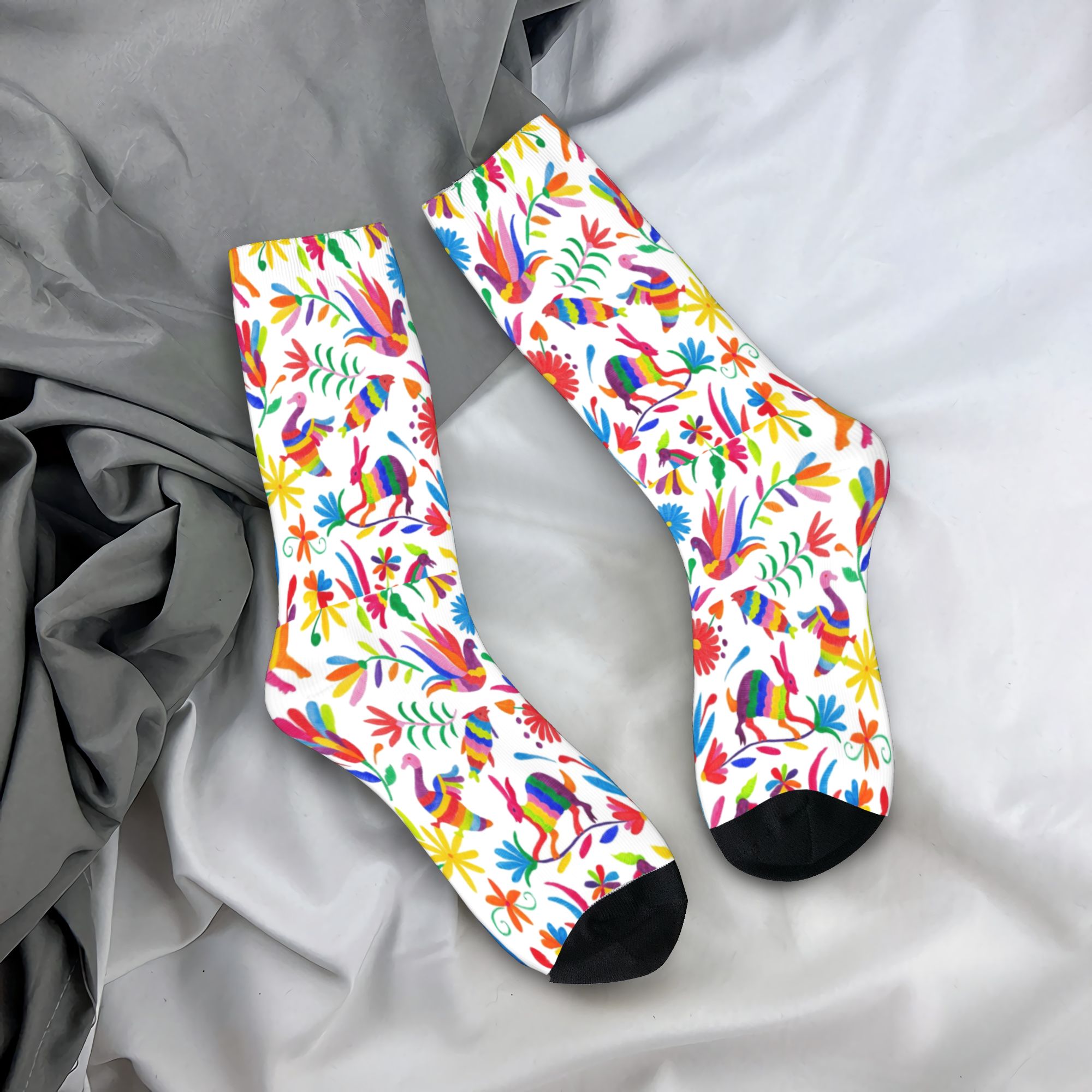 Custom Otomi Folk Mexican Art  - مراجعة Dress Sock Men وسعره