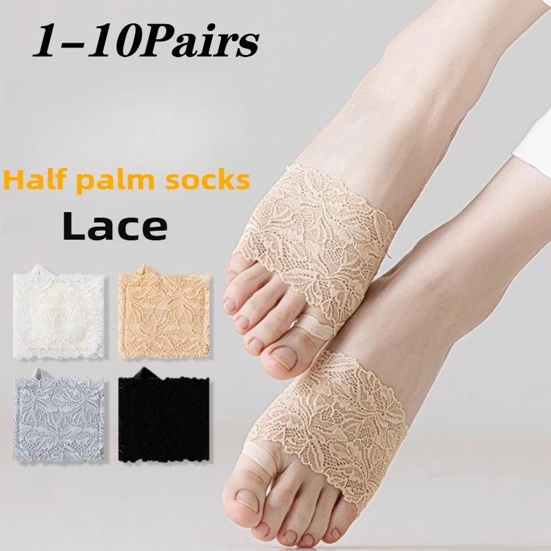 1-10Pairs Women Lace Loafer So - مراجعة Invisibility Sock Loafer وسعره