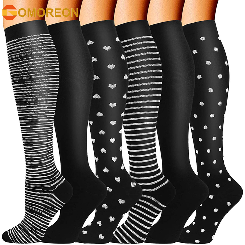 GOMOREON 6Pairs Compression So - مراجعة Compression Sock Medical وسعره