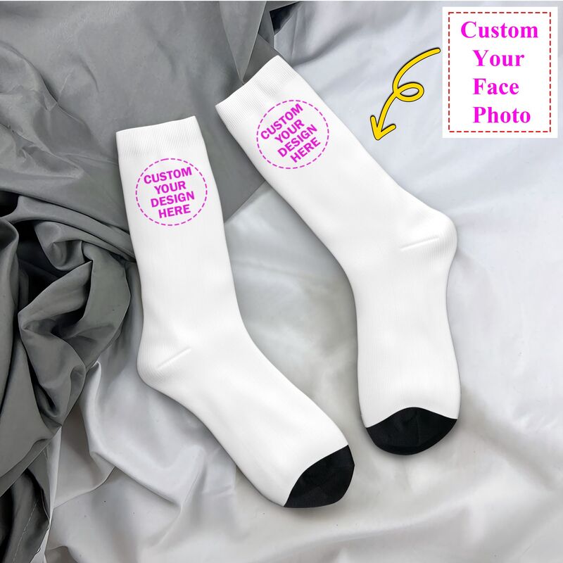 Personalize Custom Photo Logo  - مراجعة Dress Sock Men وسعره