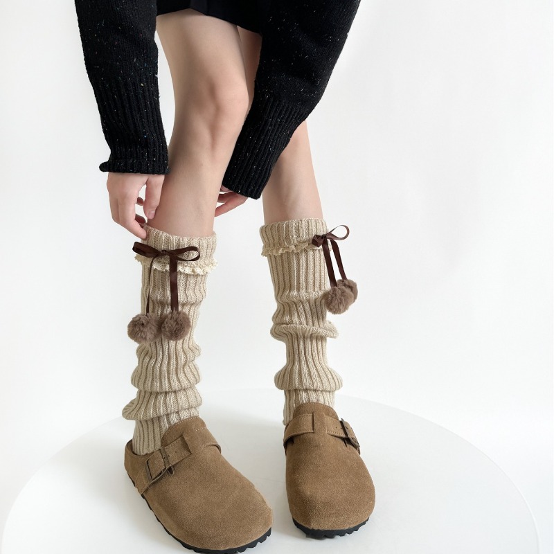 Camel Knit Leg Warmers with Fu - مراجعة Boot Sock Slouchy وسعره