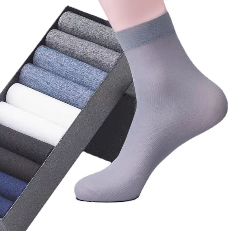 10Pairs Men Socks Summer Ultra - مراجعة Silk Sock Bamboo وسعره