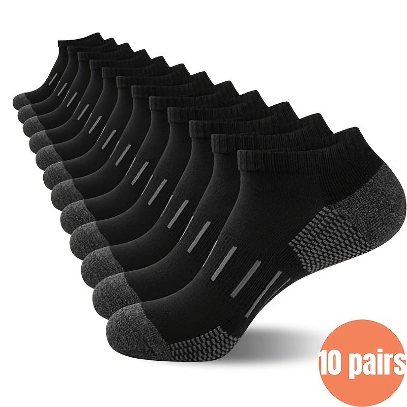 10 Pairs Men's Ankle Socks Hee - مراجعة Ankle Sock Low Cut وسعره