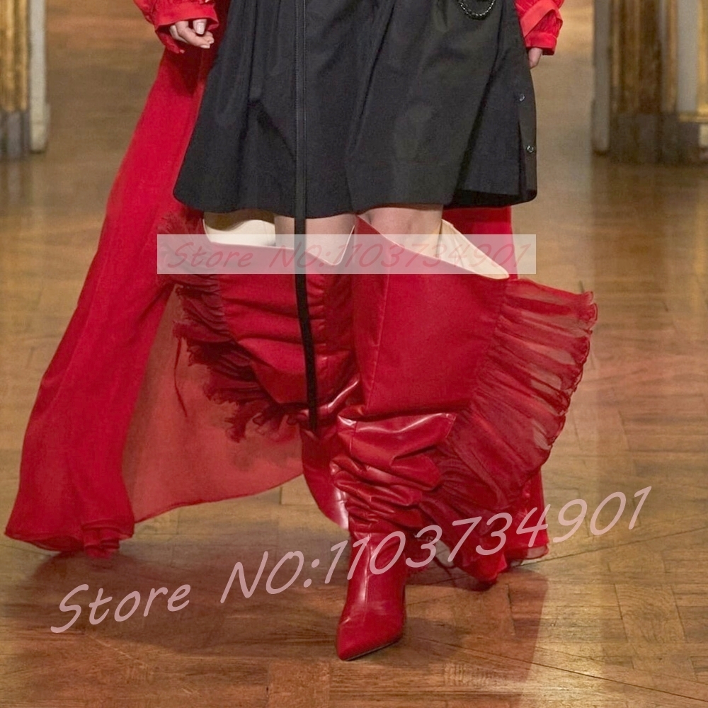 Ruffles Tulle Slouchy Sock Sty - مراجعة Boot Sock Slouchy وسعره