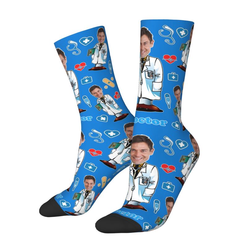 Doctor Custom Men Women Crew S - مراجعة Dress Sock Men وسعره